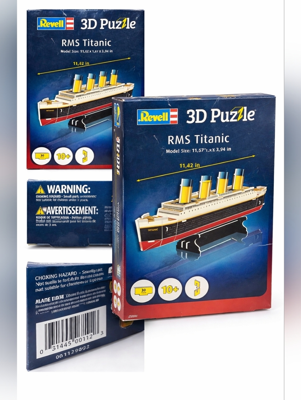 Revell‎ 3D Puzzle RMS Titanic Model Kit 30 Pieces Ages 10+ Complete Box